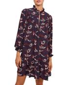 Gerard Darel July Printed Ruffled Dress