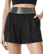Alice And Olivia Conry Embellished Waist Shorts