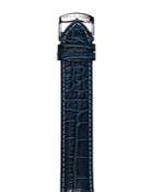 Philip Stein Navy Stitched Alligator Watch Strap, 20mm