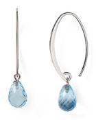 Nancy B Sterling Silver & Blue Topaz Drop Earrings