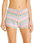 Pitusa Rainbow Crochet Swim Cover-up Shorts