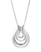 John Hardy Sterling Silver Classic Chain Multi-row Pendant Necklace