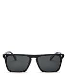 Oliver Peoples Men's Clifton Polarized Flat Top Square Sunglasses, 58mm