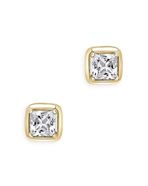 Bloomindale's Princess Cut Diamond Stud Earrings In 14k Yellow Gold, 0.56 Ct. T.w. - 100% Exclusive