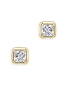Bloomindale's Princess Cut Diamond Stud Earrings In 14k Yellow Gold, 0.56 Ct. T.w. - 100% Exclusive