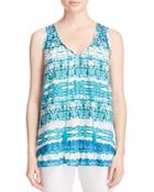 Beachlunchlounge Sophie Abstract Print Top