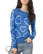 Michael Michael Kors Shibori Heart Cotton Sweater