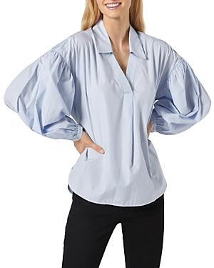 Joie Anstie Striped Puff Sleeve Blouse