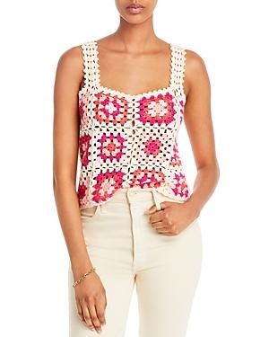 Fore Crochet Cropped Tank Top