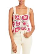 Fore Crochet Cropped Tank Top