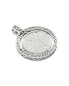 John Hardy Sterling Silver Classic Chain Hammered Spin Disc Pendant