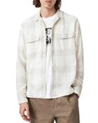 Allsaints Cammargo Cotton Check Button Down Camp Shirt