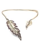 Alexis Bittar Modern Georgian Limited-edition Feather Hinge Collar Necklace