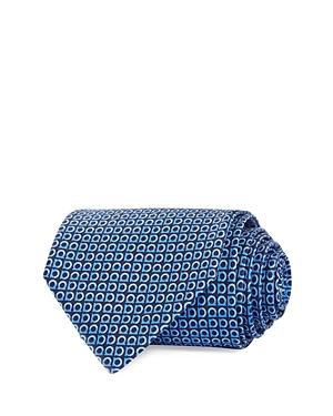 Salvatore Ferragamo Mini Gancini Grid Silk Classic Tie