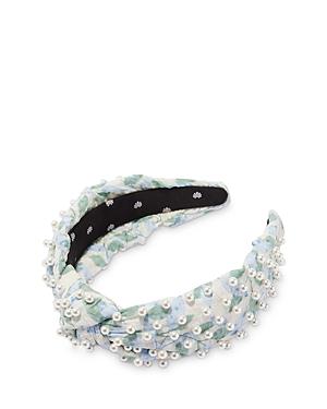 Lele Sadoughi Faux Pearl Knotted Headband