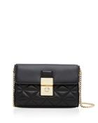 Ted Baker Gloria Luggage Lock Quilted Leather Crossbody