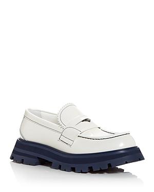 Alexander Mcqueen Women's Lug Sole Penny Loafers