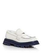 Alexander Mcqueen Women's Lug Sole Penny Loafers