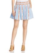 Tory Burch Alexandria Embellished Mini Skirt