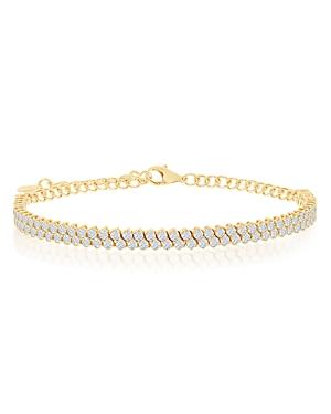Bloomingdale's Diamond Adjustable Double Row Tennis Bracelet In 14k Yellow Gold, 3.0 Ct. T.w. - 100% Exclusive