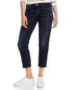 Frame Le Garcon Crop Relaxed Straight-leg Jeans In Covant