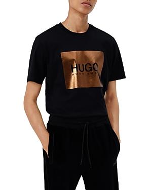 Hugo Dolive M Cotton Metallic Logo Graphic Tee