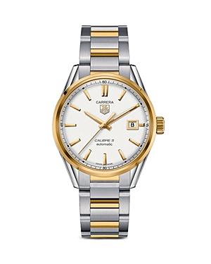 Tag Heuer Carrera Calibre 5 Stainless Steel And 18k Yellow Gold Watch, 39mm