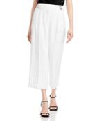 Karl Lagerfeld Paris Double Buckle Waistband Pants