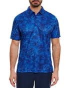 Robert Graham Riverland Marble Print Classic Fit Polo Shirt