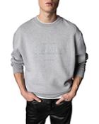 Zadig & Voltaire Simba Blason Gris Chine Logo Sweatshirts