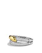 David Yurman Labyrinth Single-loop Ring With Diamonds
