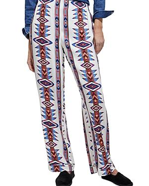 The Kooples Geo Print Straight Leg Pants