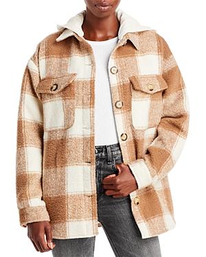 Aqua Hooded Plaid Shirt Jacket - 100% Exclusive