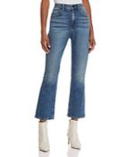 T By Alexander Wang Cult Crop Straight Jeans In Light Indigo