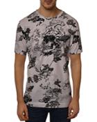 Robert Graham Salata Cotton Floral Skull Graphic Tee