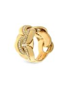 Chimento 18k Yellow Gold Link Infinity Ring With Diamonds