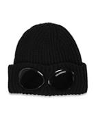 C.p. Company Faux Sunglasses Wool Beanie
