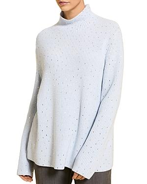 Marina Rinaldi Ambrosia Metallic Mock Neck Sweater