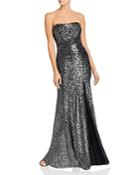 Avery G Strapless Sequin Gown