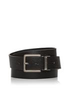 Armani Men's Multi-buckle Reversible Leather Belt Set