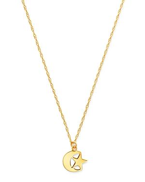 Moon & Meadow Star & Moon Pendant Necklace In 14k Yellow Gold, 18 - 100% Exclusive