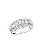 Bloomingdale's Triple Row Diamond Band In 14k White Gold, 1.25 Ct. T.w. - 100% Exclusive