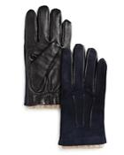 The Men's Store At Bloomingdale's Suede And Leather Tech Gloves