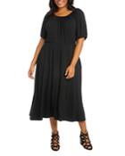 Karen Kane Plus Peasant Artisan Midi Dress