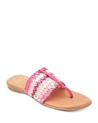 Andre Assous Women's Nice Pink Woven Thong Sandals