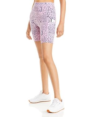 Monrow Mini Printed Biker Shorts