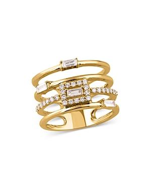 Bloomingdale's Multi-row Diamond Band In 14k Yellow Gold, 0.50 Ct. T.w. - 100% Exclusive