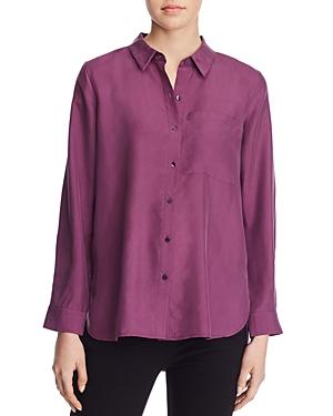 Eileen Fisher Classic Solid Silk Shirt