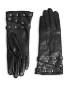 Karen Millen Grommet Leather Gloves