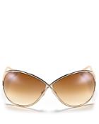 Tom Ford Miranda Oversized Round Sunglasses, 63mm